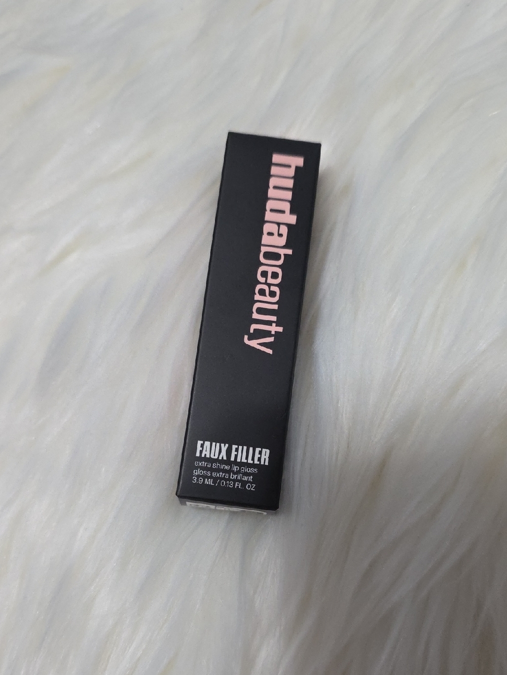 HUDA BEAUTY Faux Filler Lip Gloss Sugar Baby Pink Lip Gloss New